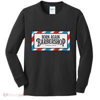 Born Again Barbershop Merch Kids Long Sleeve Shirt thumb 0