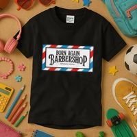 Born Again Barbershop Merch Kids T-Shirt thumb 3