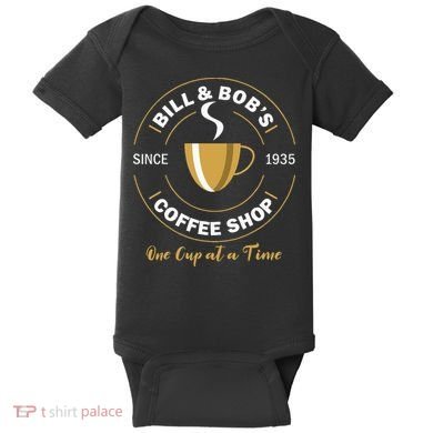 Bill And BobS Coffee Shop Aa Recovery Baby Bodysuit