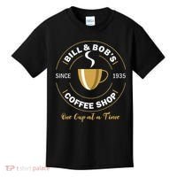 Bill And BobS Coffee Shop Aa Recovery Kids T-Shirt thumb 0