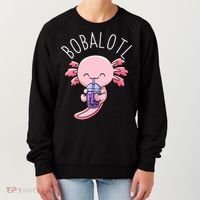 Bobalotl Axolotl Boba Tea Bubble Milk Women's Sweatshirt thumb 0