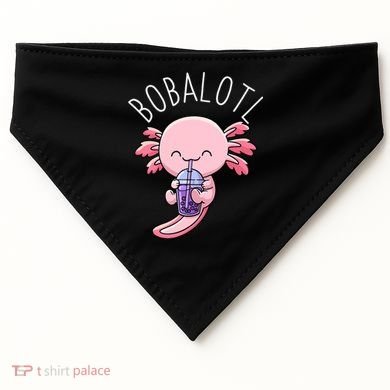 Bobalotl Axolotl Boba Tea Bubble Milk USA-Made Doggie Bandana