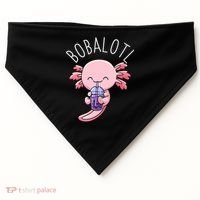 Bobalotl Axolotl Boba Tea Bubble Milk USA-Made Doggie Bandana thumb 0