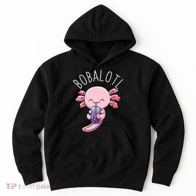 Bobalotl Axolotl Boba Tea Bubble Milk Hoodie