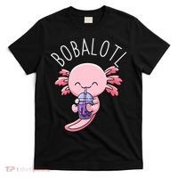 Bobalotl Axolotl Boba Tea Bubble Milk T-Shirt thumb 0