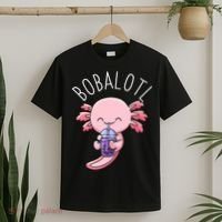 Bobalotl Axolotl Boba Tea Bubble Milk T-Shirt thumb 2