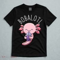 Bobalotl Axolotl Boba Tea Bubble Milk T-Shirt thumb 5