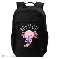 Bobalotl Axolotl Boba Tea Bubble Milk Backpack thumb 0