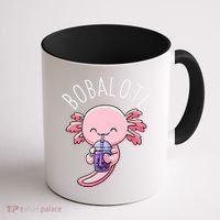 Bobalotl Axolotl Boba Tea Bubble Milk Coffee Mug thumb 1