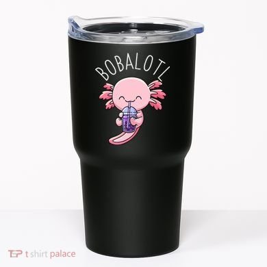 Bobalotl Axolotl Boba Tea Bubble Milk Tumbler