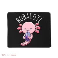 Bobalotl Axolotl Boba Tea Bubble Milk Mousepad thumb 0