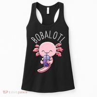 Bobalotl Axolotl Boba Tea Bubble Milk Women's Tank Top thumb 0