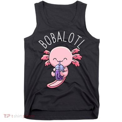 Bobalotl Axolotl Boba Tea Bubble Milk Tank Top