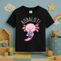 Bobalotl Axolotl Boba Tea Bubble Milk Toddler T-Shirt thumb 3