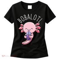 Bobalotl Axolotl Boba Tea Bubble Milk Women's T-Shirt thumb 0