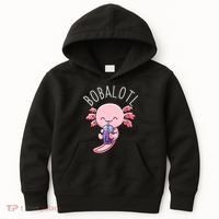 Bobalotl Axolotl Boba Tea Bubble Milk Kids Hoodie thumb 0
