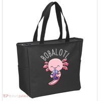 Bobalotl Axolotl Boba Tea Bubble Milk Tote Bag thumb 2