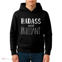 Badass And Brilliant Kids Hoodie thumb 4