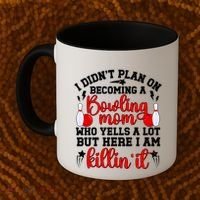 Becoming A Bowling Mom Of A Bowler Mother Bowling Mama Gift Coffee Mug thumb 2