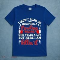 Becoming A Bowling Mom Of A Bowler Mother Bowling Mama Gift T-Shirt thumb 5