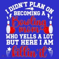 Becoming A Bowling Mom Of A Bowler Mother Bowling Mama Gift Mousepad thumb 1