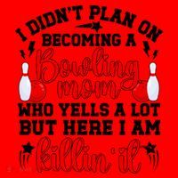 Becoming A Bowling Mom Of A Bowler Mother Bowling Mama Gift Santa Hat thumb 1