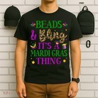 Beads And Bling It's A Mardi Gras Thing Beads And Bling T-Shirt thumb 6