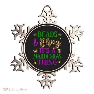 Beads And Bling It's A Mardi Gras Thing Beads And Bling Ornament