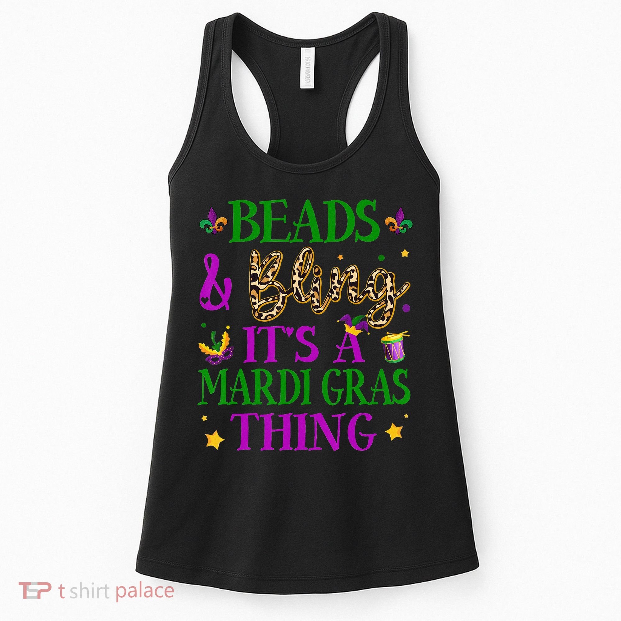 Beads And Bling It's A Mardi Gras Thing Beads And Bling Women's Tank Top