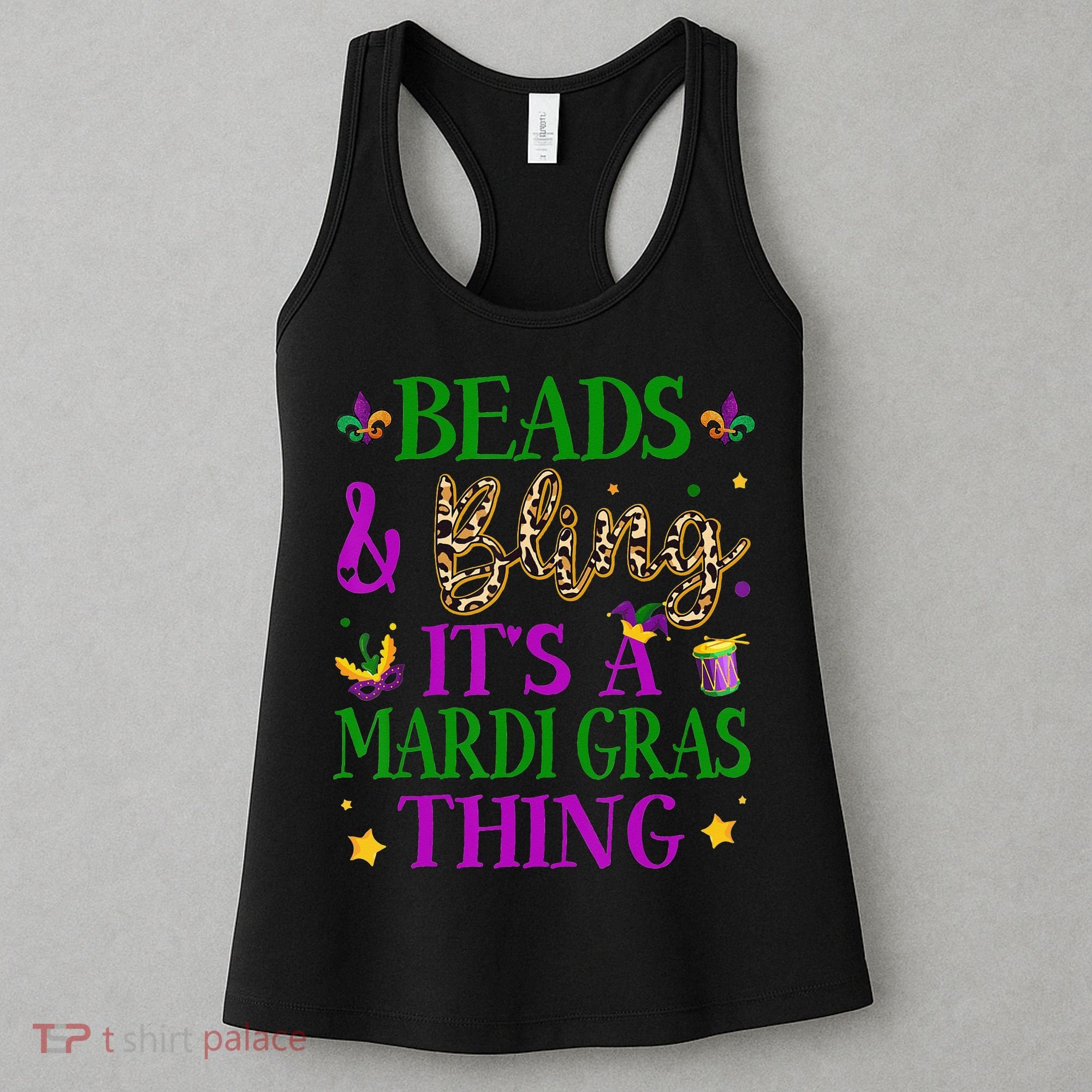 Beads And Bling It's A Mardi Gras Thing Beads And Bling Women's Tank Top
