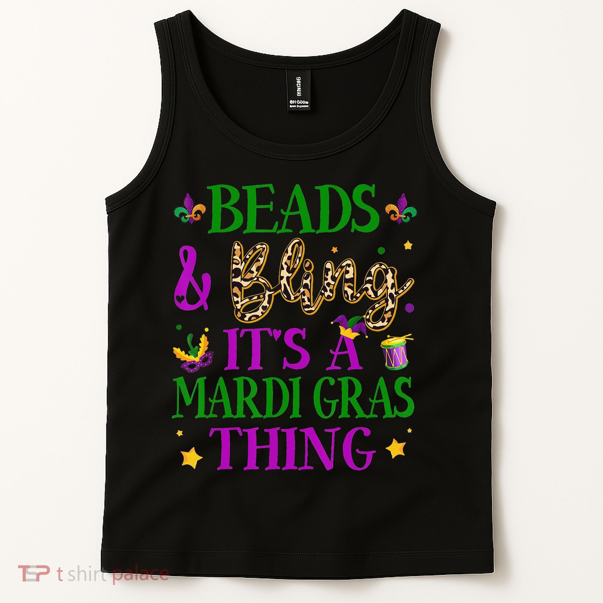 Beads And Bling It's A Mardi Gras Thing Beads And Bling Tank Top