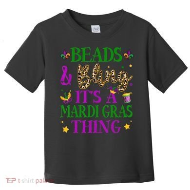 Beads And Bling It's A Mardi Gras Thing Beads And Bling Toddler T-Shirt