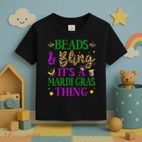 Beads And Bling It's A Mardi Gras Thing Beads And Bling Toddler T-Shirt thumb 3