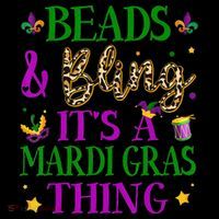 Beads And Bling It's A Mardi Gras Thing Beads And Bling Toddler T-Shirt thumb 4