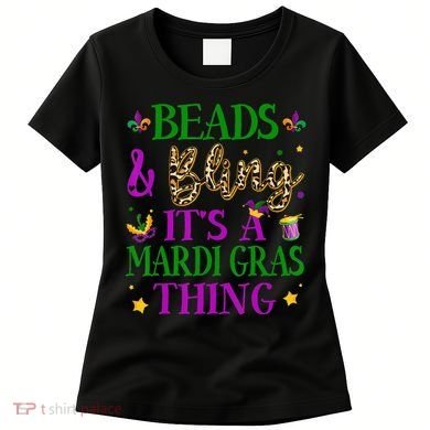 Beads And Bling It's A Mardi Gras Thing Beads And Bling Women's T-Shirt