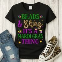 Beads And Bling It's A Mardi Gras Thing Beads And Bling Women's T-Shirt thumb 3