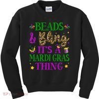 Beads And Bling It's A Mardi Gras Thing Beads And Bling Kids Sweatshirt thumb 0