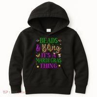 Beads And Bling It's A Mardi Gras Thing Beads And Bling Kids Hoodie thumb 0