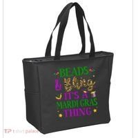 Beads And Bling It's A Mardi Gras Thing Beads And Bling Tote Bag thumb 2