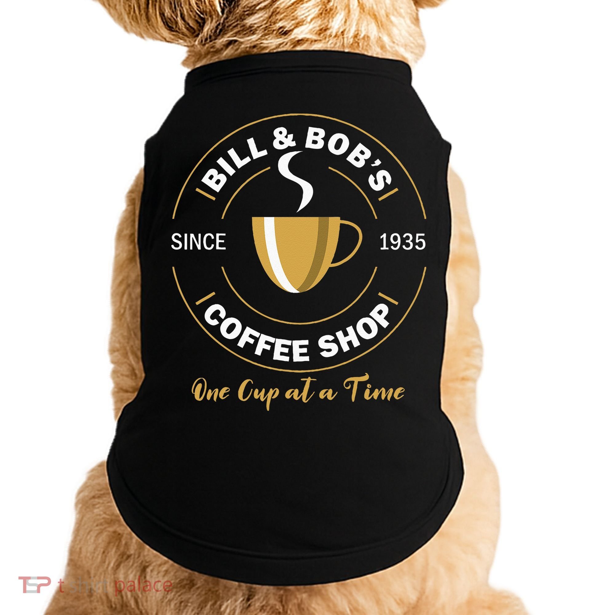 Bill And Bobs Coffee Shop AA Recovery Gift Doggie Tank