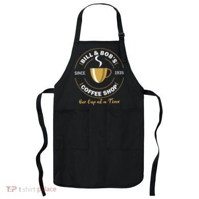 Bill And Bobs Coffee Shop AA Recovery Gift Apron