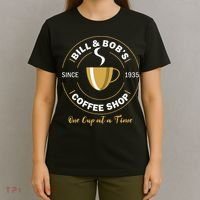 Bill And Bobs Coffee Shop AA Recovery Gift T-Shirt thumb 4