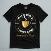 Bill And Bobs Coffee Shop AA Recovery Gift T-Shirt thumb 5