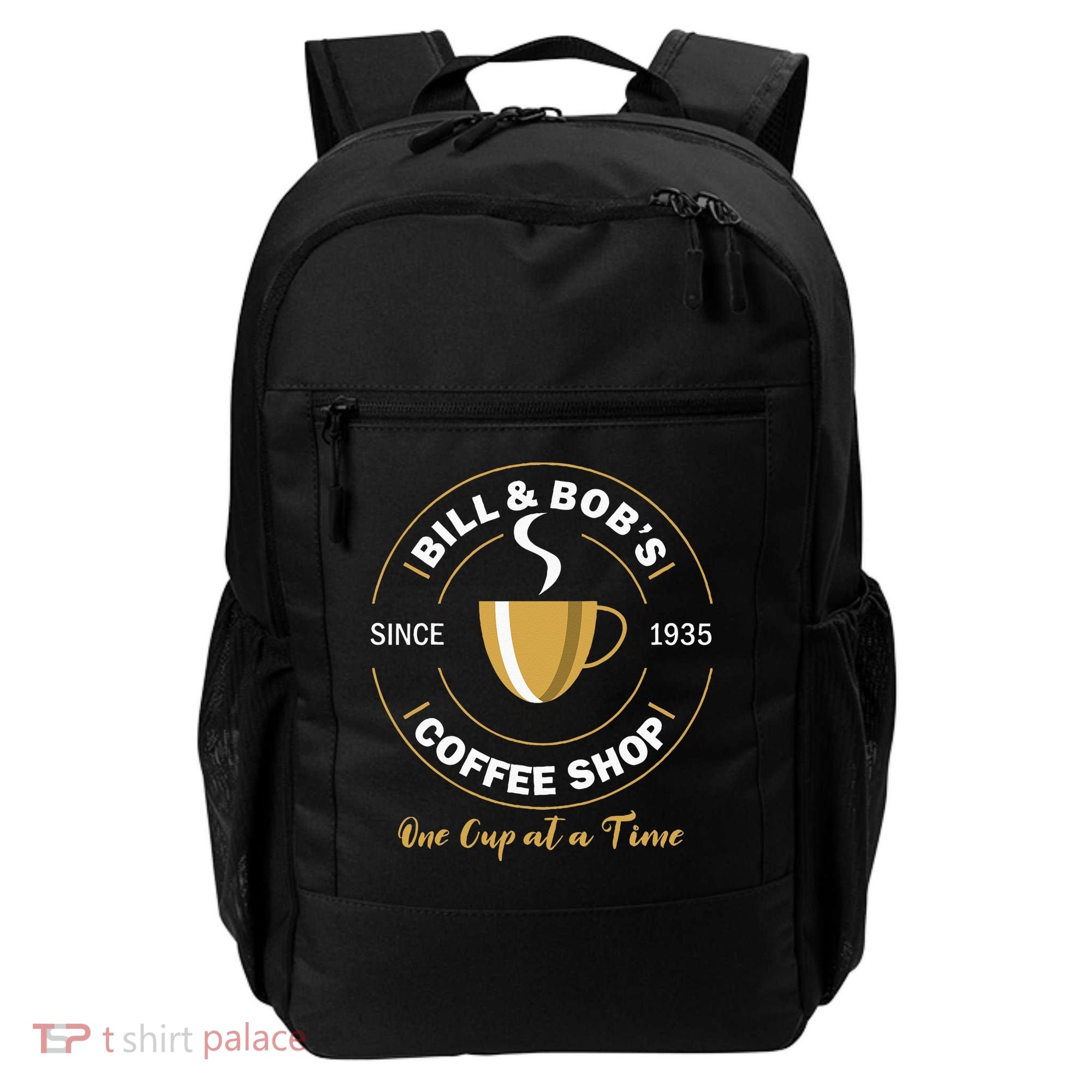 Bill And Bobs Coffee Shop AA Recovery Gift Backpack