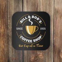 Bill And Bobs Coffee Shop AA Recovery Gift Coaster thumb 0