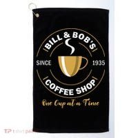 Bill And Bobs Coffee Shop AA Recovery Gift Golf Towel thumb 0