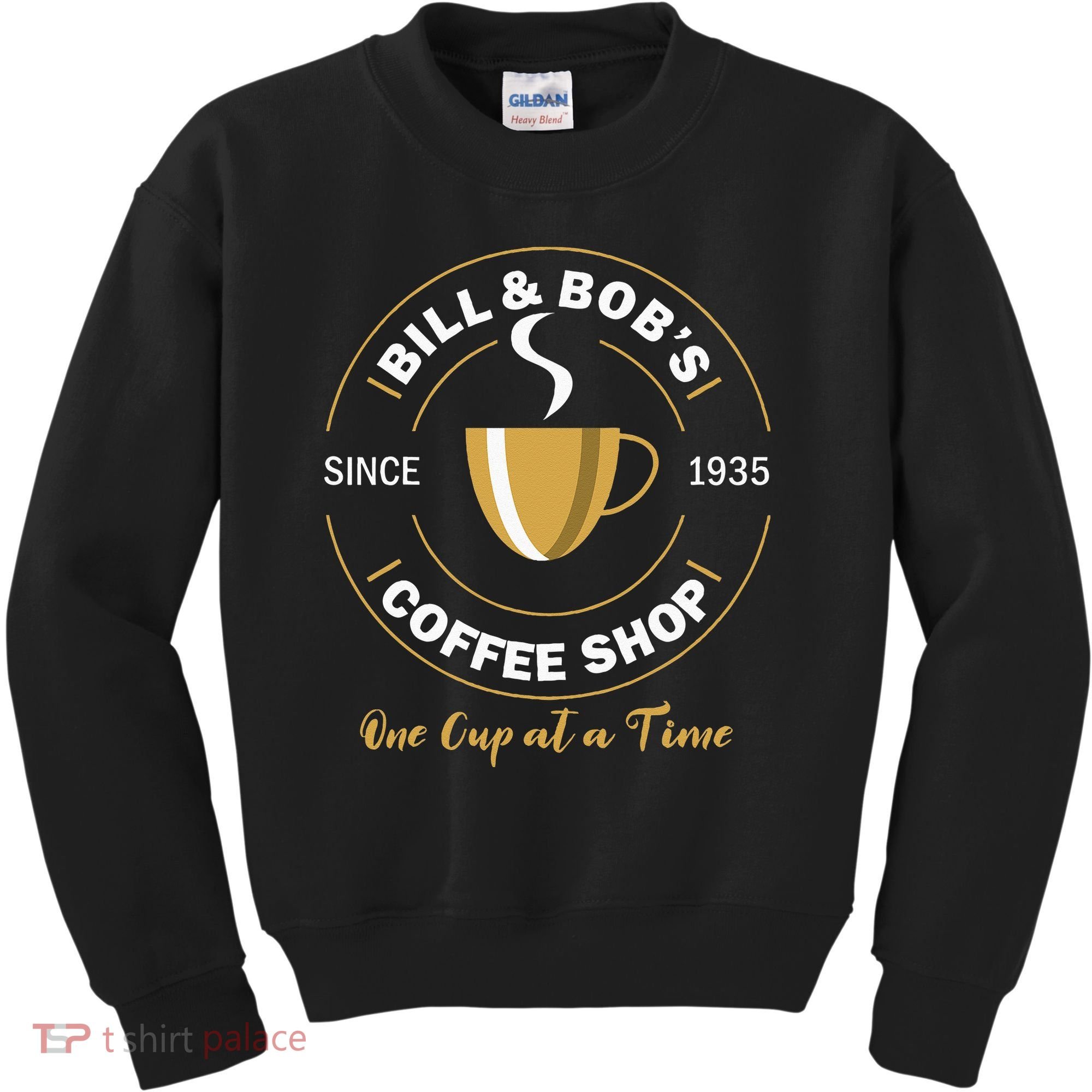 Bill And Bobs Coffee Shop AA Recovery Gift Kids Sweatshirt