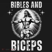 Bibles And Biceps Bodybuilding Jesus Fitness Funny Gym Women's Hoodie thumb 2