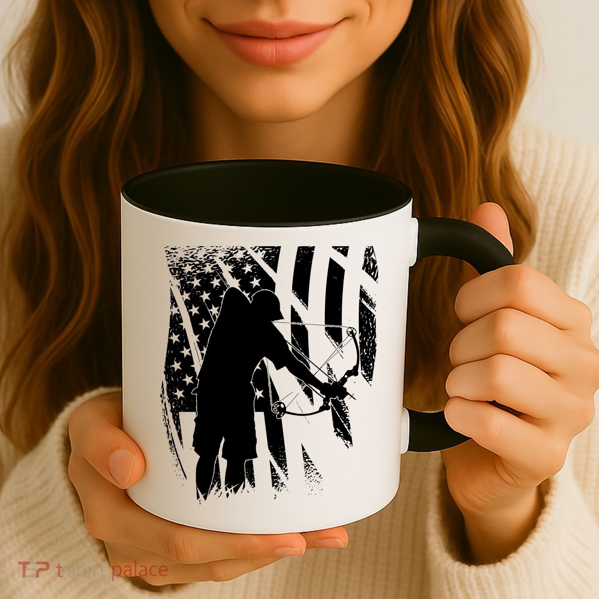 Bowfishing Americana Coffee Mug