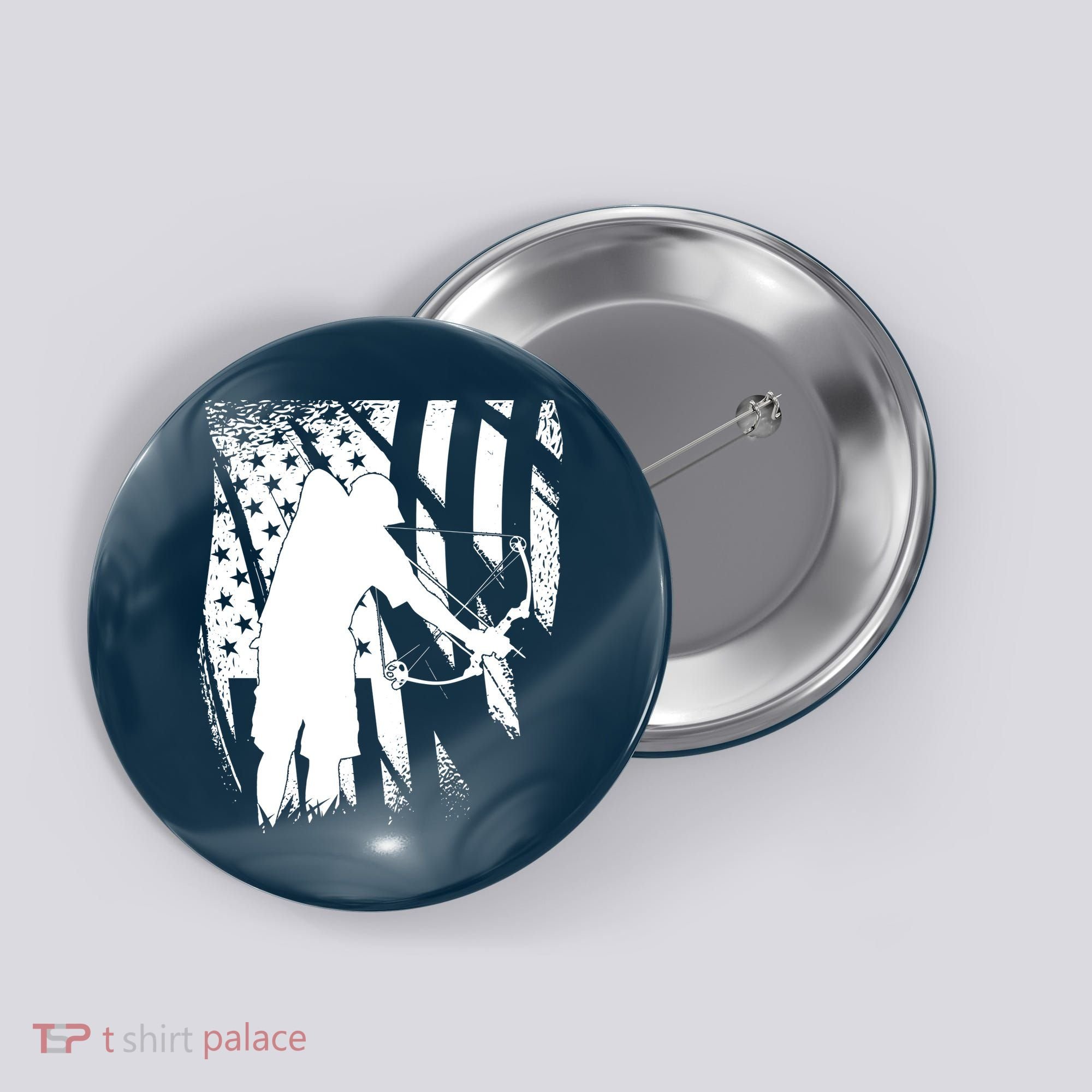 Bowfishing Americana Button